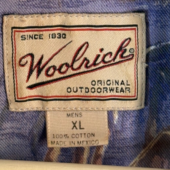 Woolrich Original Outdoorwear Vintage Hawaiian Shirt Men's XL 100% Cotton - Picture 4 of 6